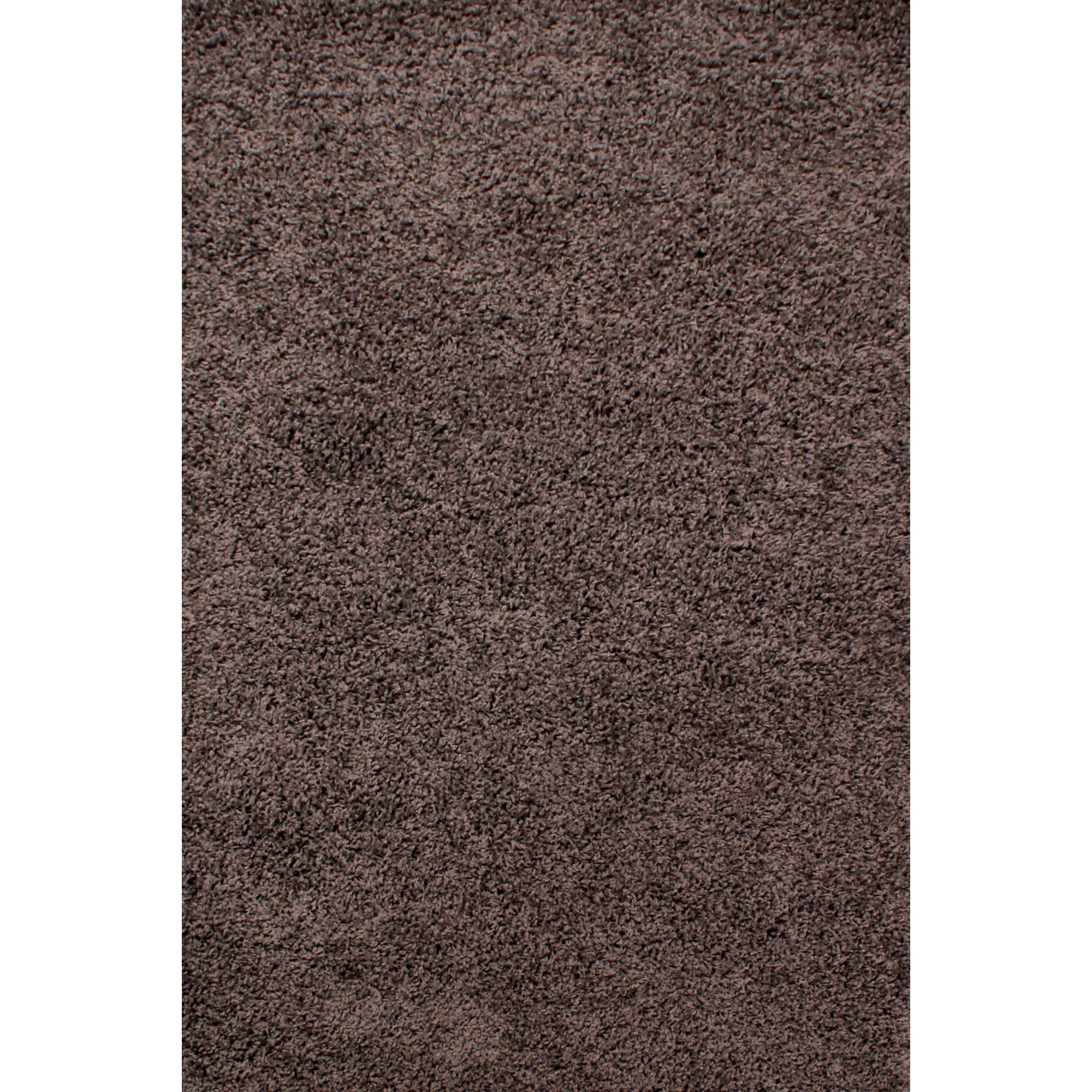 Retro Plain Shaggy Rugs In Charcoal